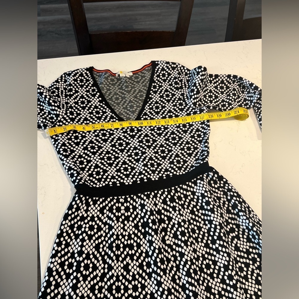 BODEN Amy Sweater Snapdragon Linked Floral
Knit Dress Fit Flare size 10 - Picture 8 of 11